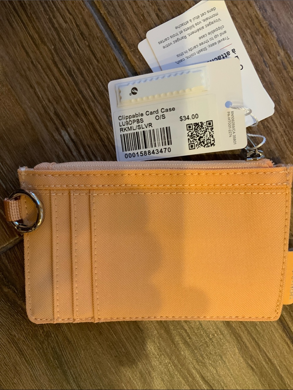 Lululemon Clippable Card Case - Picture 3 of 3